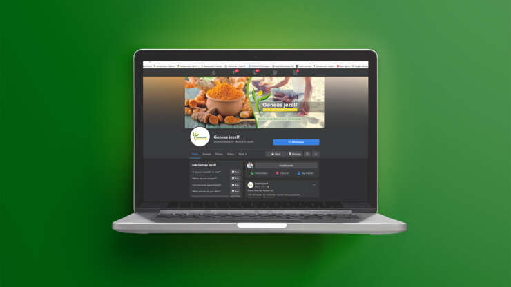 Facebook cover: Genees jezelf