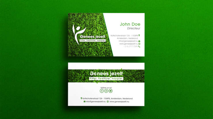 Business card: Genees jezelf