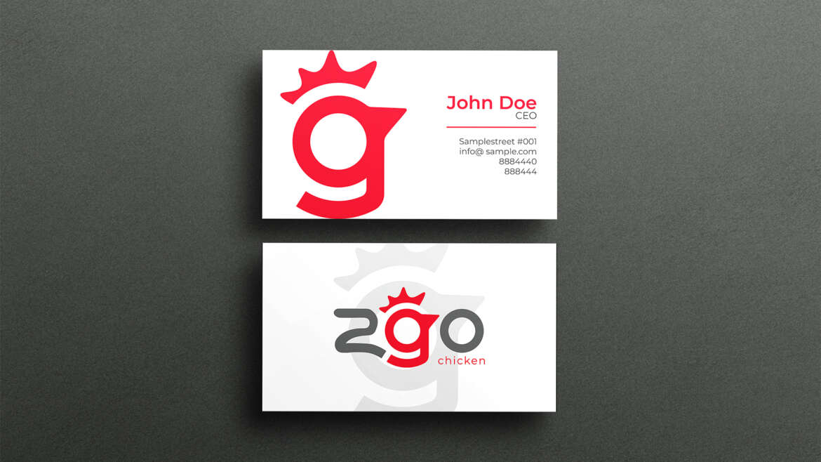 Business card: ZGO chicken