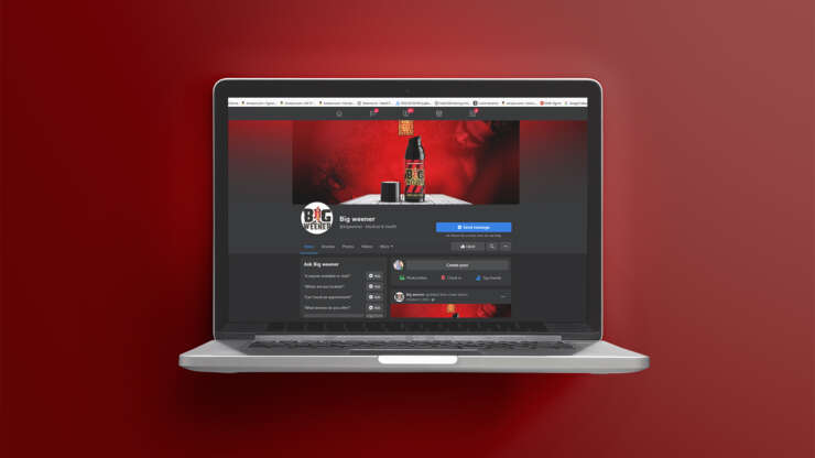 Facebook cover: Big weener