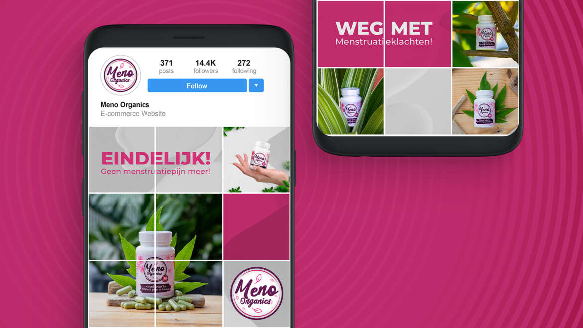 Instagram template: Meno organics