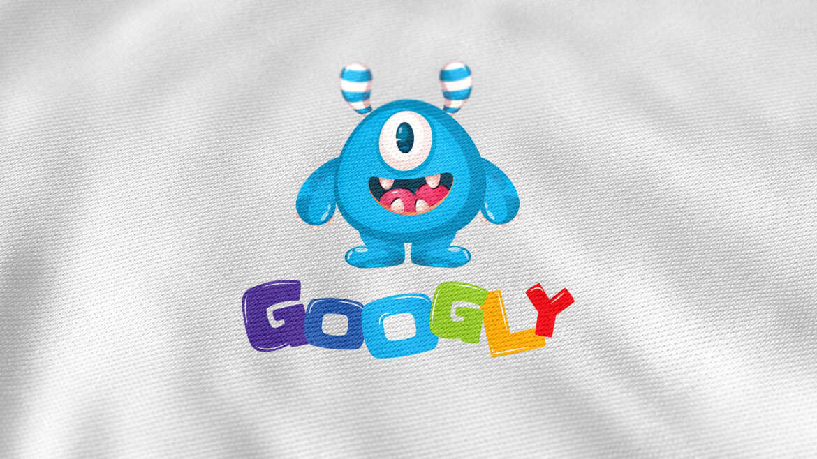 Logo: Googly monster