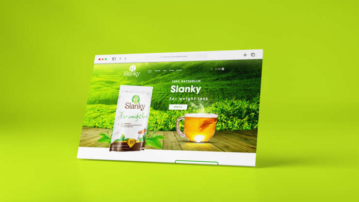Website template: Slanky tea